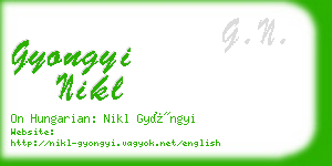 gyongyi nikl business card